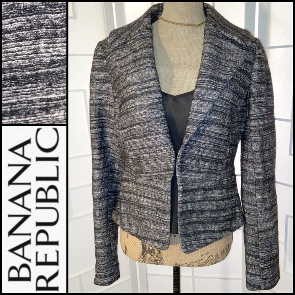 Banana Republic Wool Blend Fitted Blazer